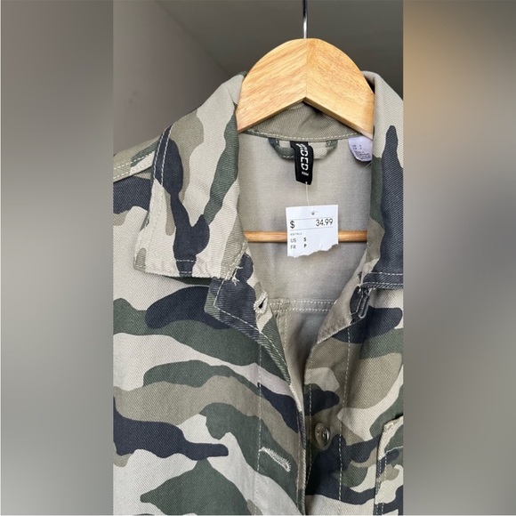 New with tag army print jeans jacket - Picture 4 of 8